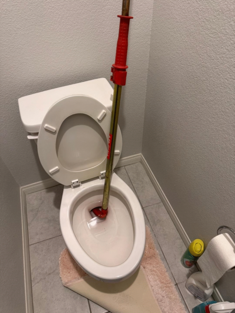 Clogged toilet requiring professional drain cleaning in Las Vegas NV