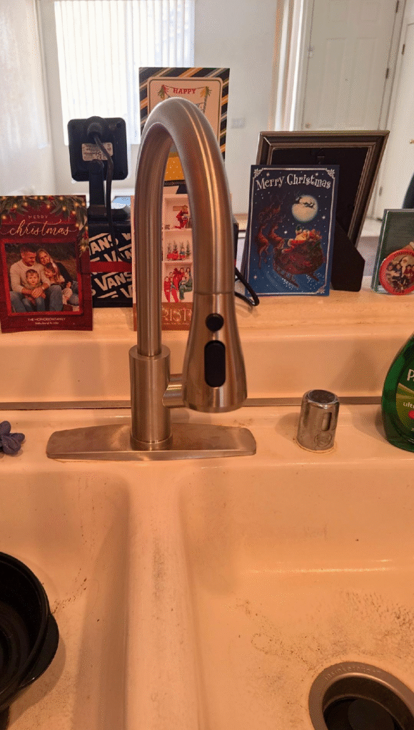 Sink faucet replacement in Las Vegas NV with pull-down kitchen faucet